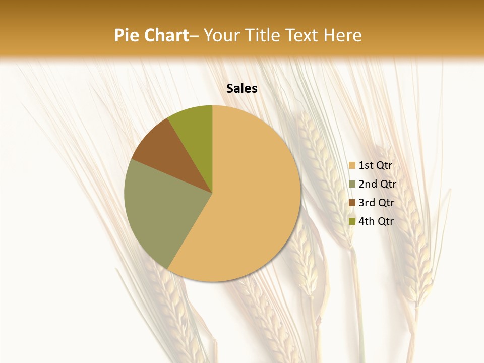 Food Stems White PowerPoint Template