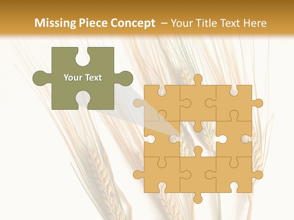 Food Stems White PowerPoint Template