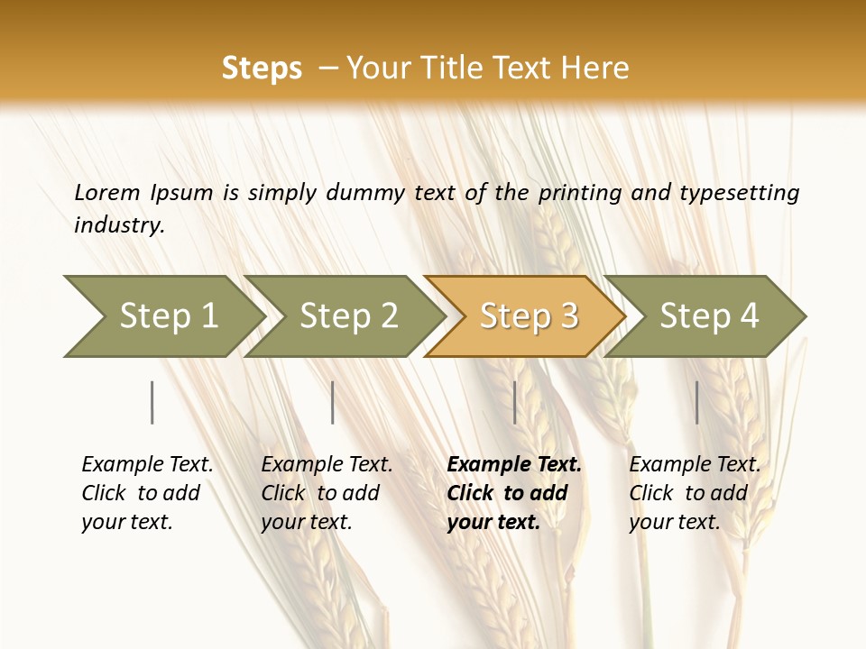 Food Stems White PowerPoint Template