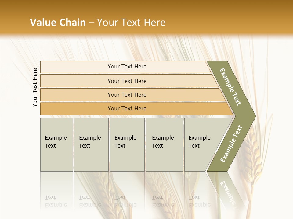 Food Stems White PowerPoint Template