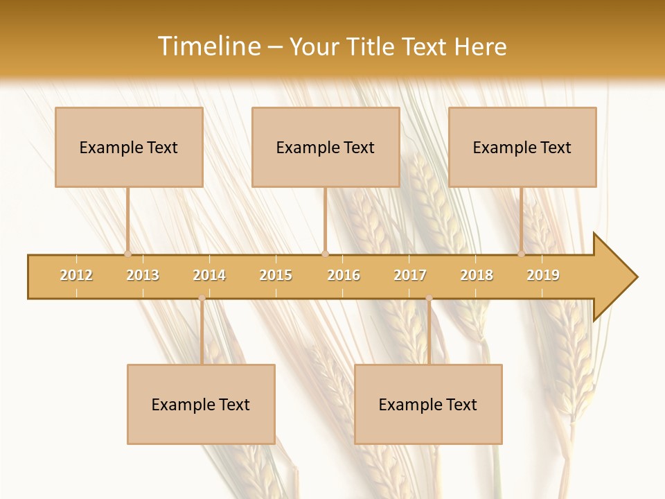Food Stems White PowerPoint Template