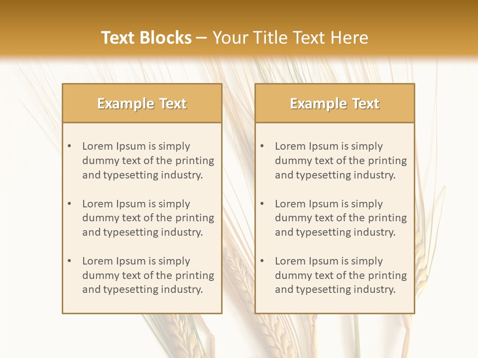 Food Stems White PowerPoint Template