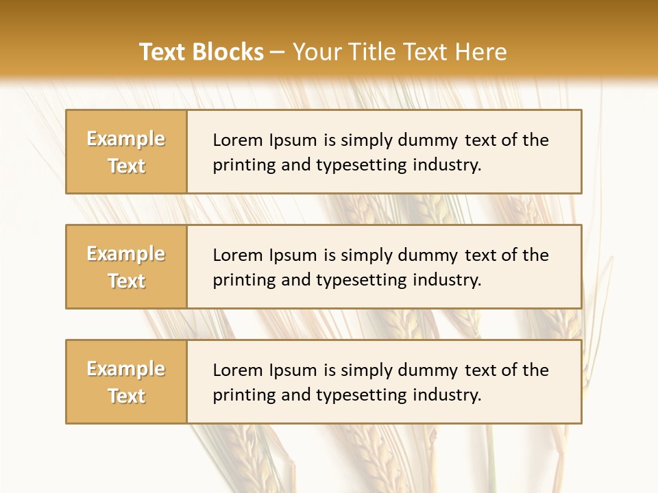 Food Stems White PowerPoint Template