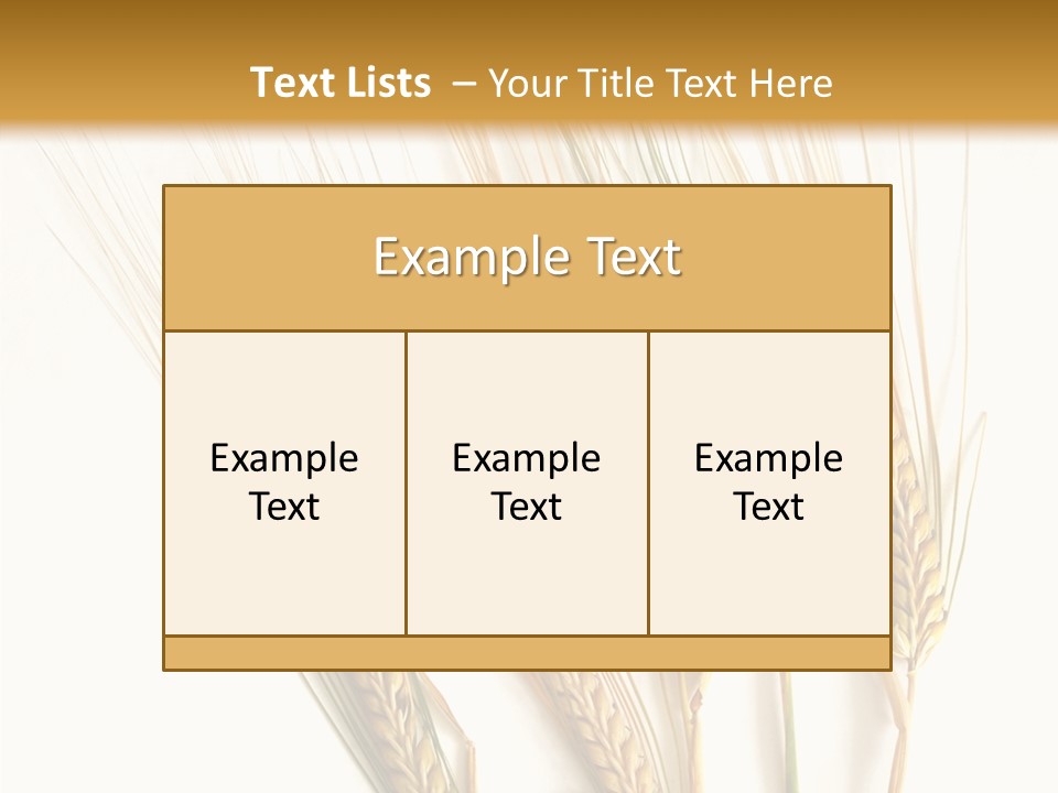 Food Stems White PowerPoint Template