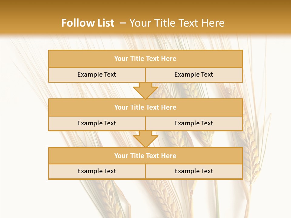 Food Stems White PowerPoint Template