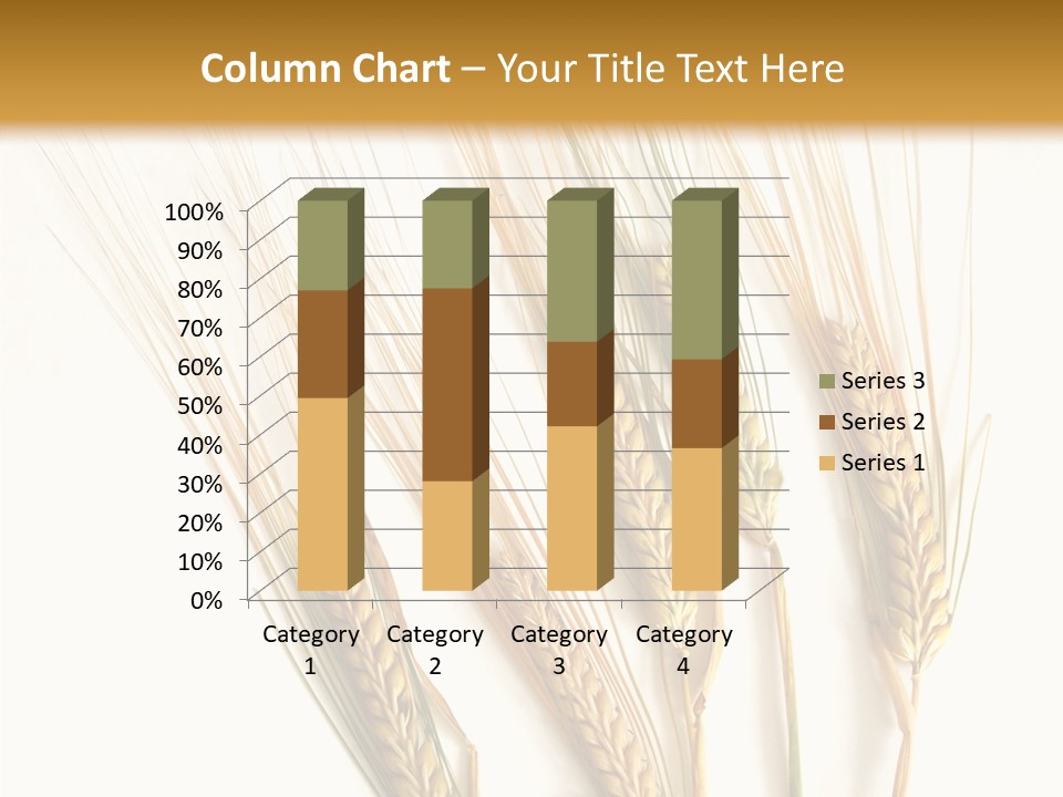 Food Stems White PowerPoint Template