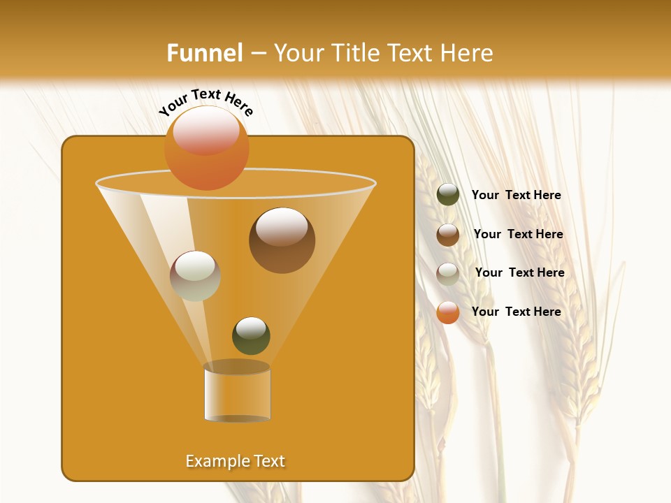 Food Stems White PowerPoint Template