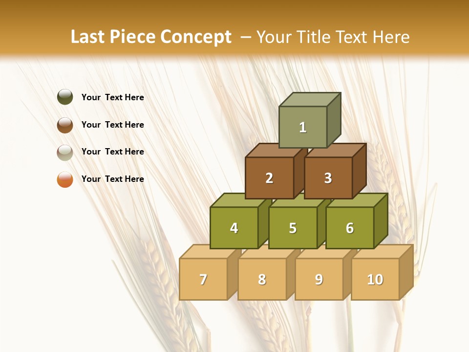 Food Stems White PowerPoint Template