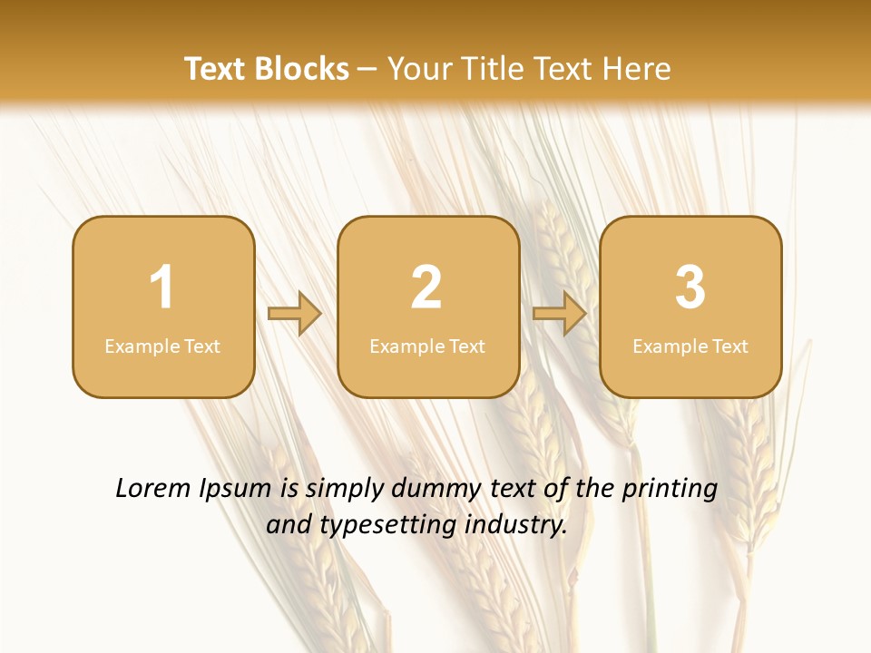 Food Stems White PowerPoint Template