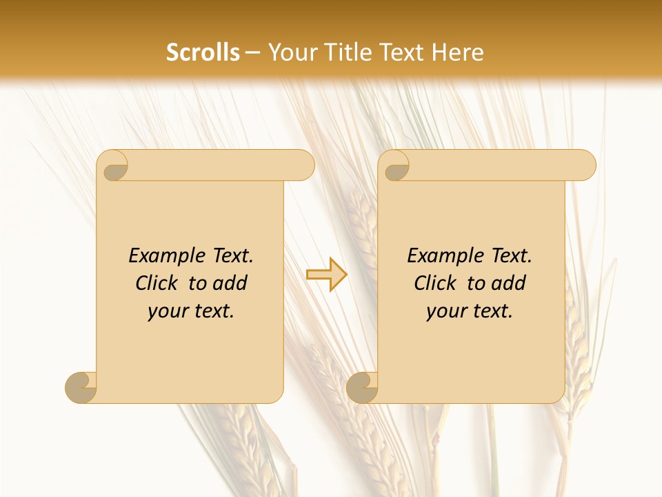 Food Stems White PowerPoint Template
