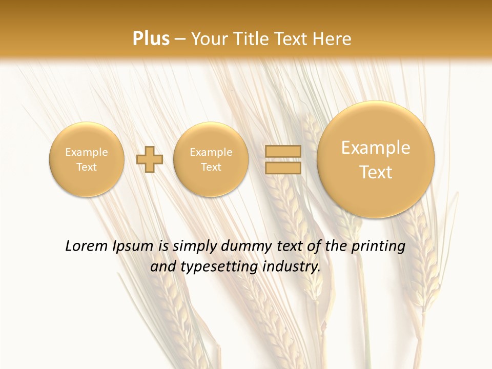 Food Stems White PowerPoint Template
