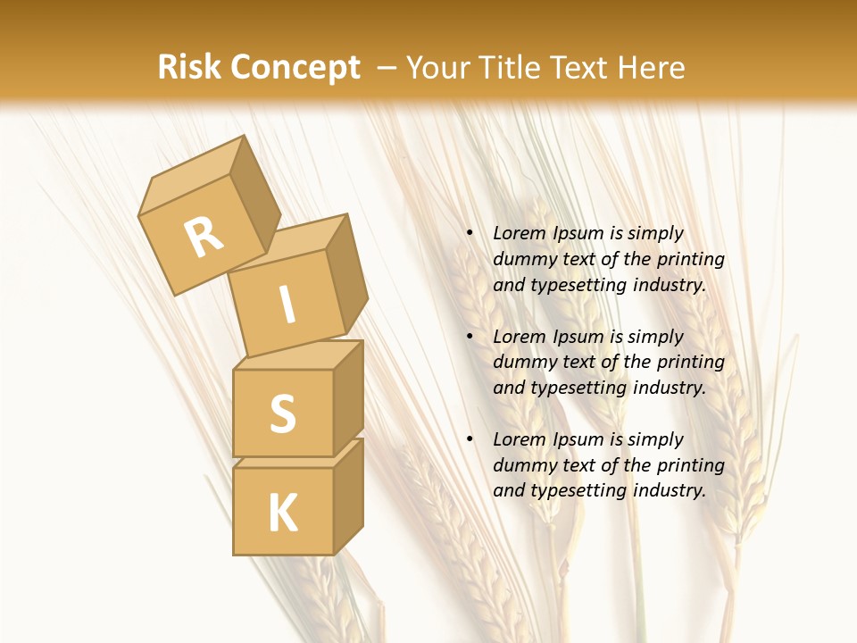 Food Stems White PowerPoint Template