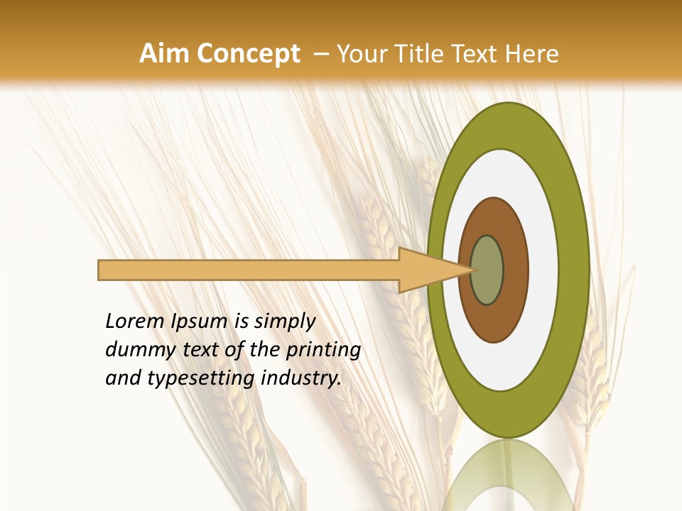 Food Stems White PowerPoint Template