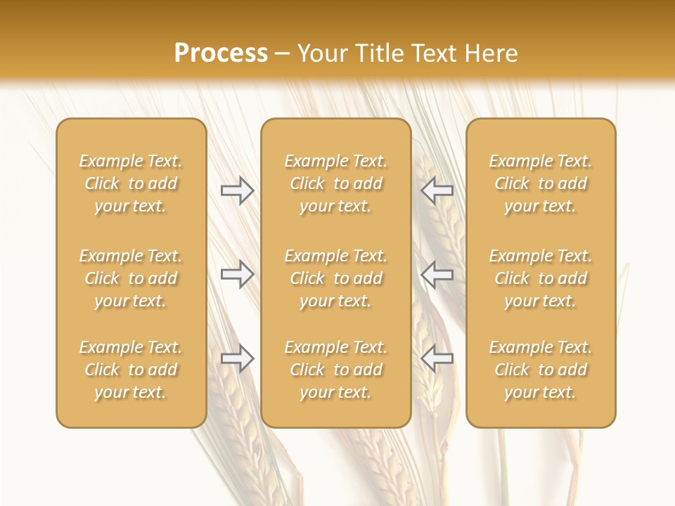 Food Stems White PowerPoint Template