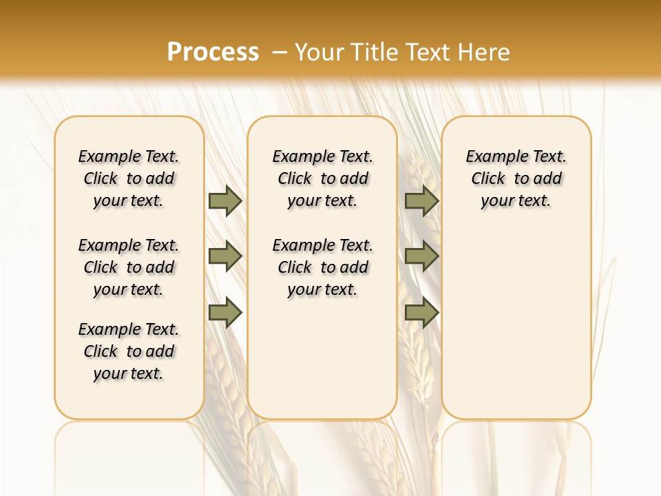 Food Stems White PowerPoint Template