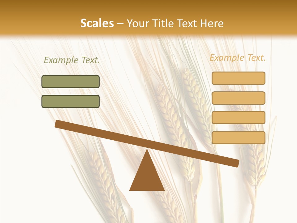 Food Stems White PowerPoint Template