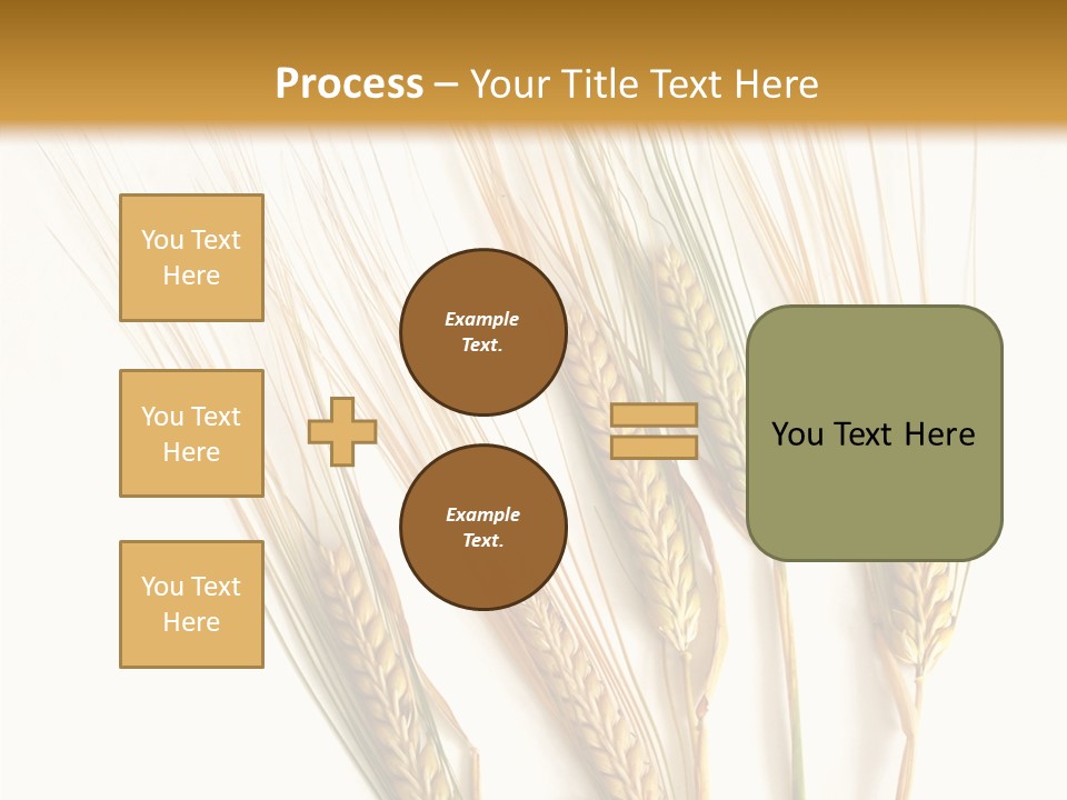 Food Stems White PowerPoint Template
