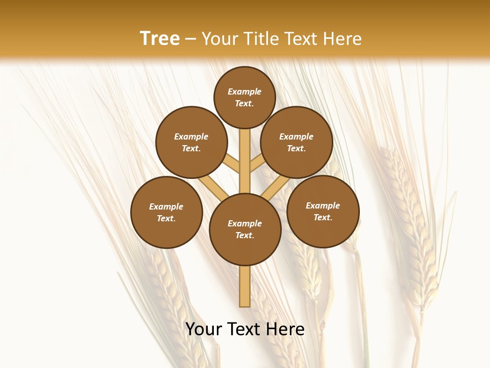 Food Stems White PowerPoint Template