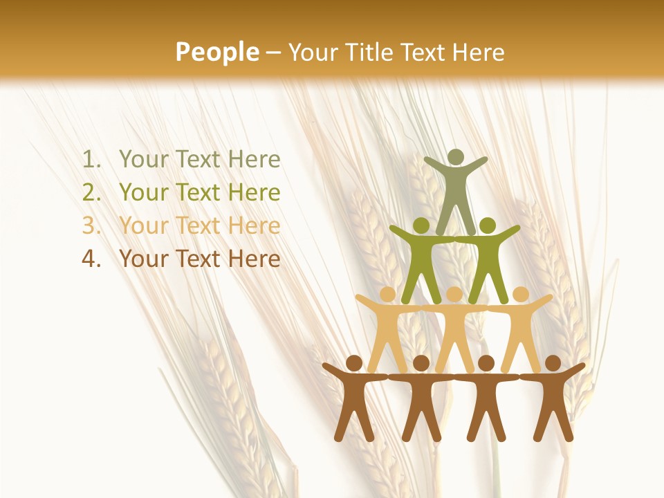 Food Stems White PowerPoint Template