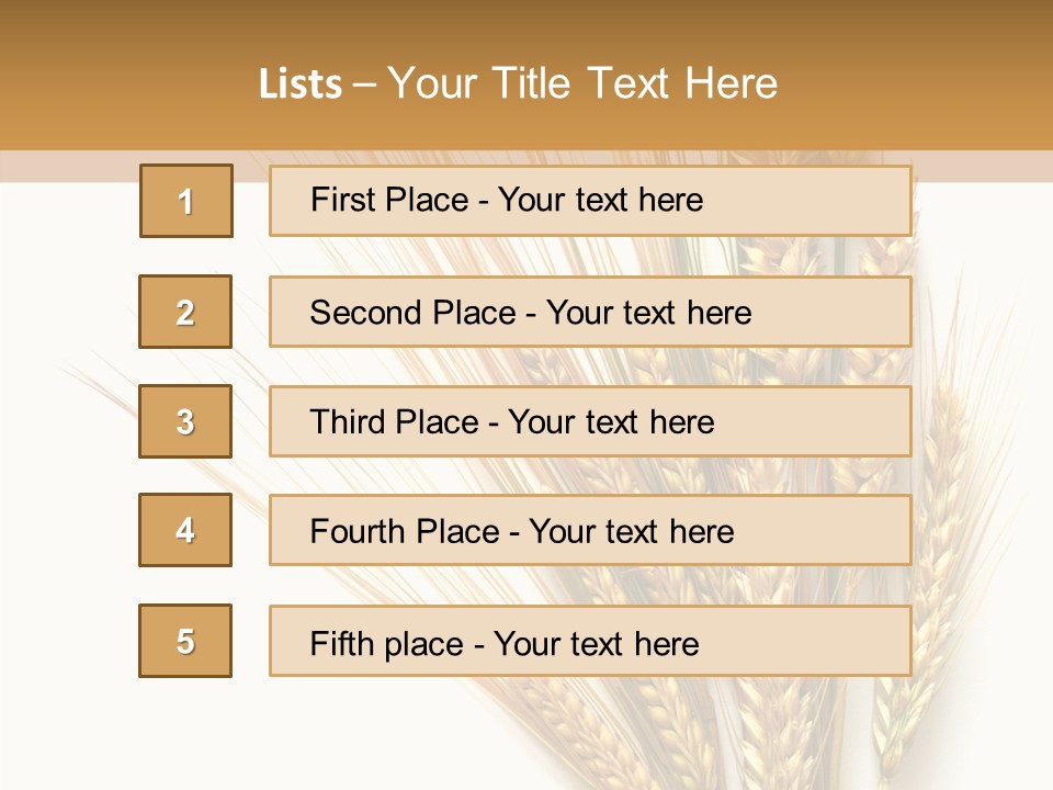 Closeup Dry Agricultural PowerPoint Template