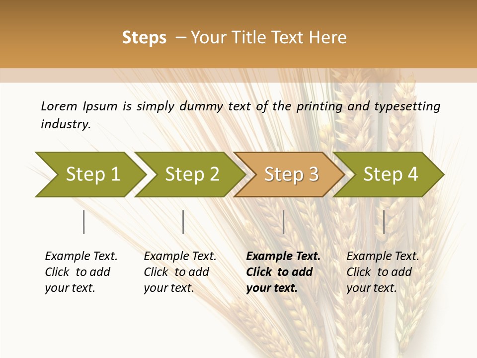 Closeup Dry Agricultural PowerPoint Template