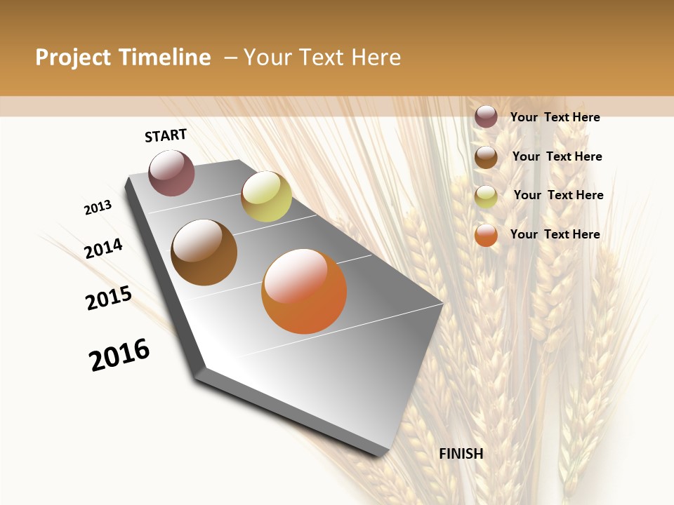 Closeup Dry Agricultural PowerPoint Template