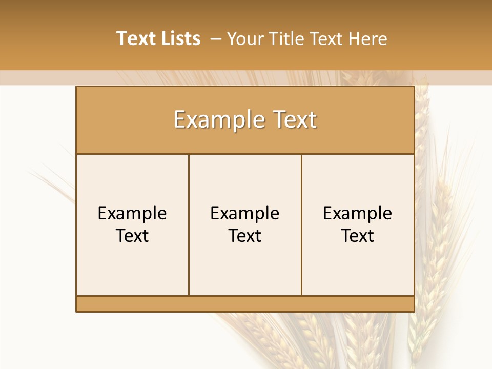 Closeup Dry Agricultural PowerPoint Template