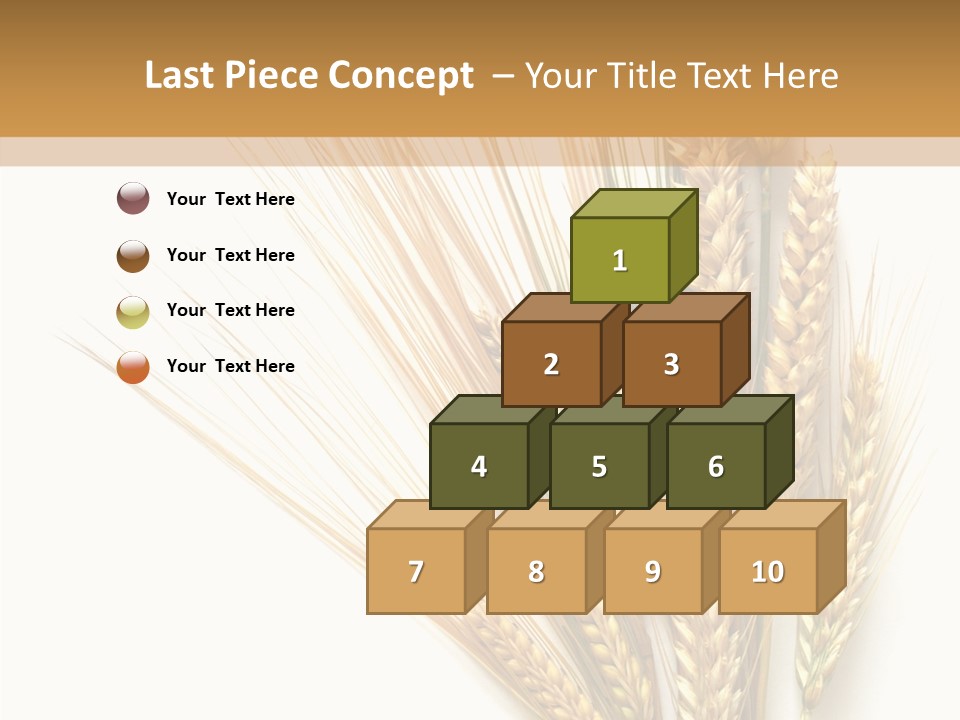 Closeup Dry Agricultural PowerPoint Template