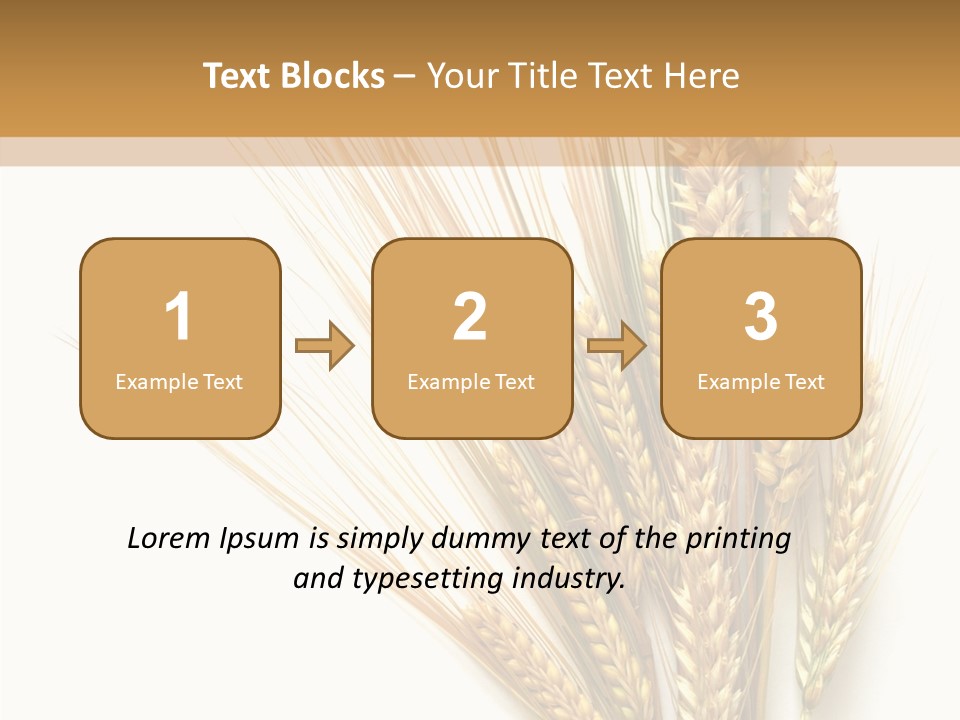 Closeup Dry Agricultural PowerPoint Template