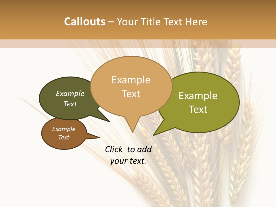 Closeup Dry Agricultural PowerPoint Template