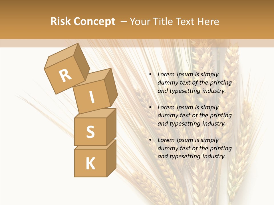 Closeup Dry Agricultural PowerPoint Template