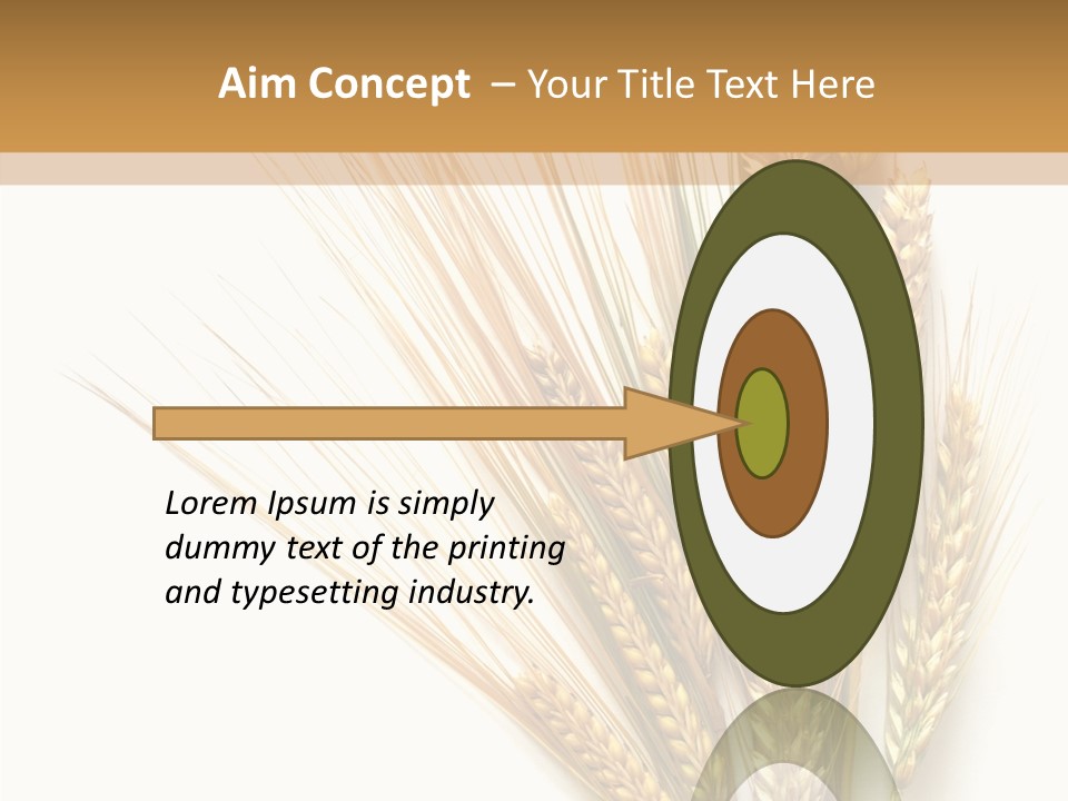Closeup Dry Agricultural PowerPoint Template