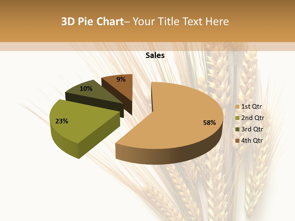 Closeup Dry Agricultural PowerPoint Template