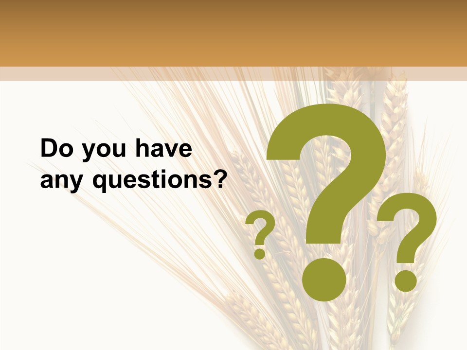 Closeup Dry Agricultural PowerPoint Template