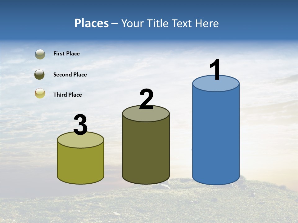 Freedom Woman Sunrise PowerPoint Template