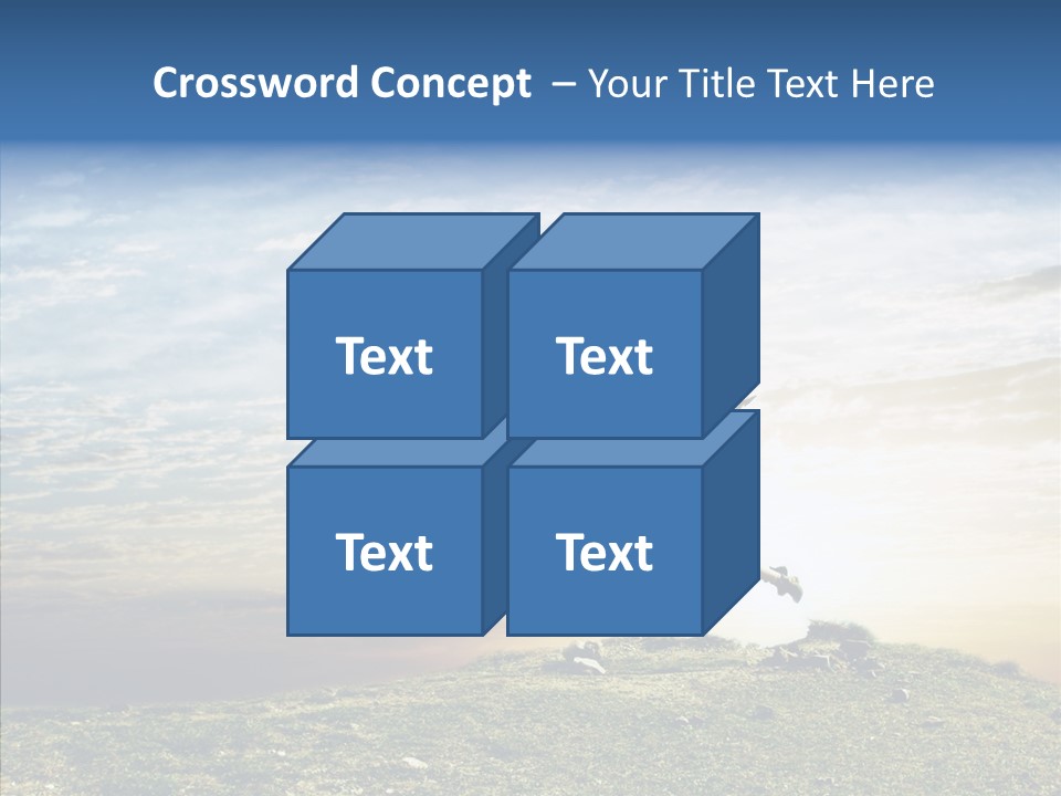 Freedom Woman Sunrise PowerPoint Template