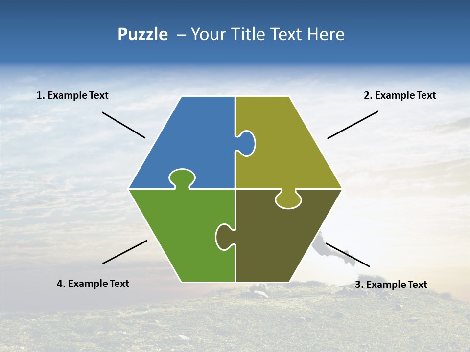 Freedom Woman Sunrise PowerPoint Template