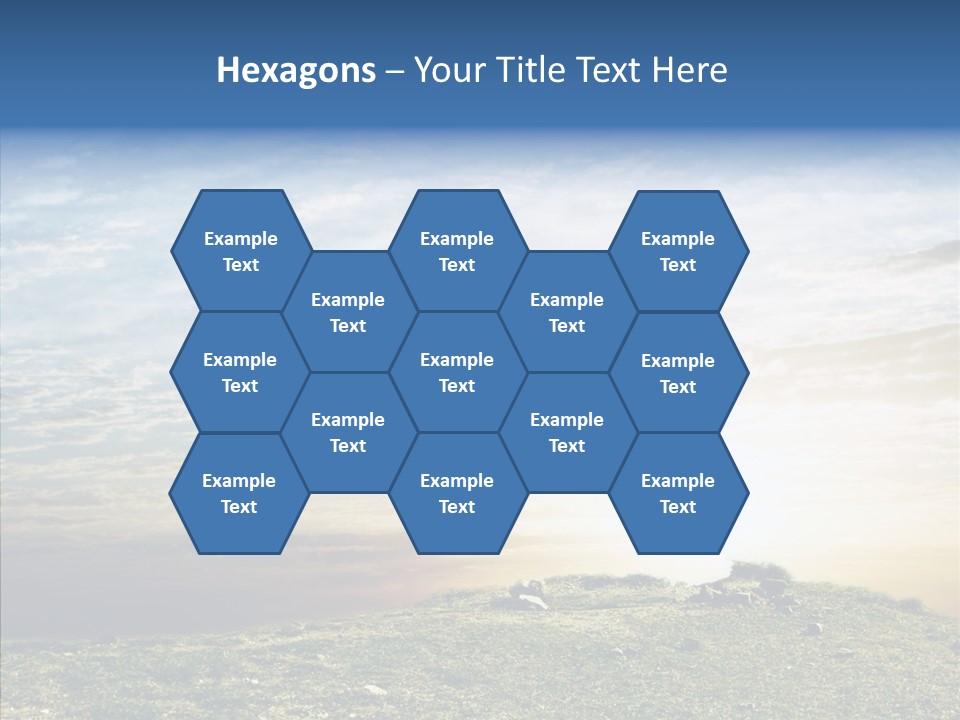 Freedom Woman Sunrise PowerPoint Template