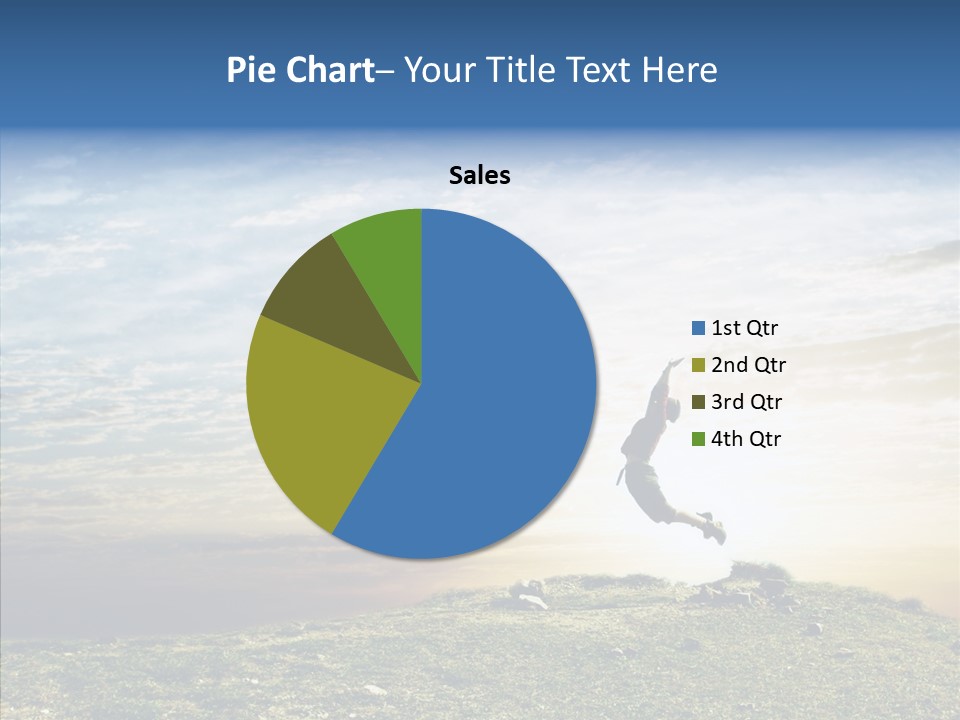 Freedom Woman Sunrise PowerPoint Template