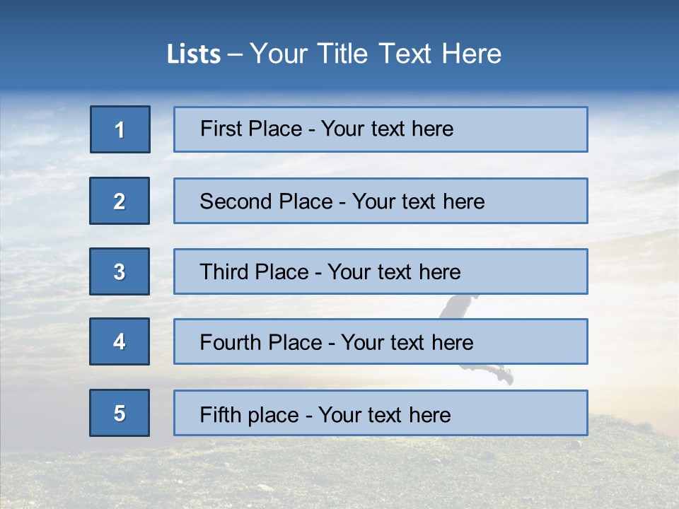 Freedom Woman Sunrise PowerPoint Template