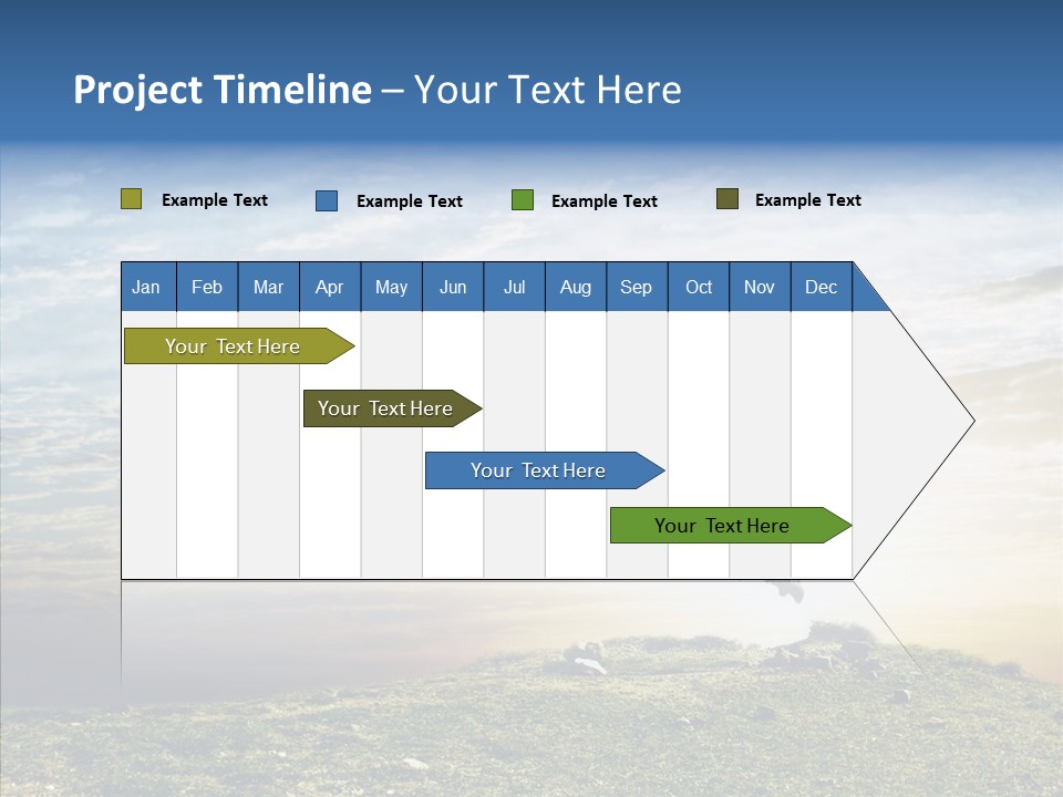 Freedom Woman Sunrise PowerPoint Template