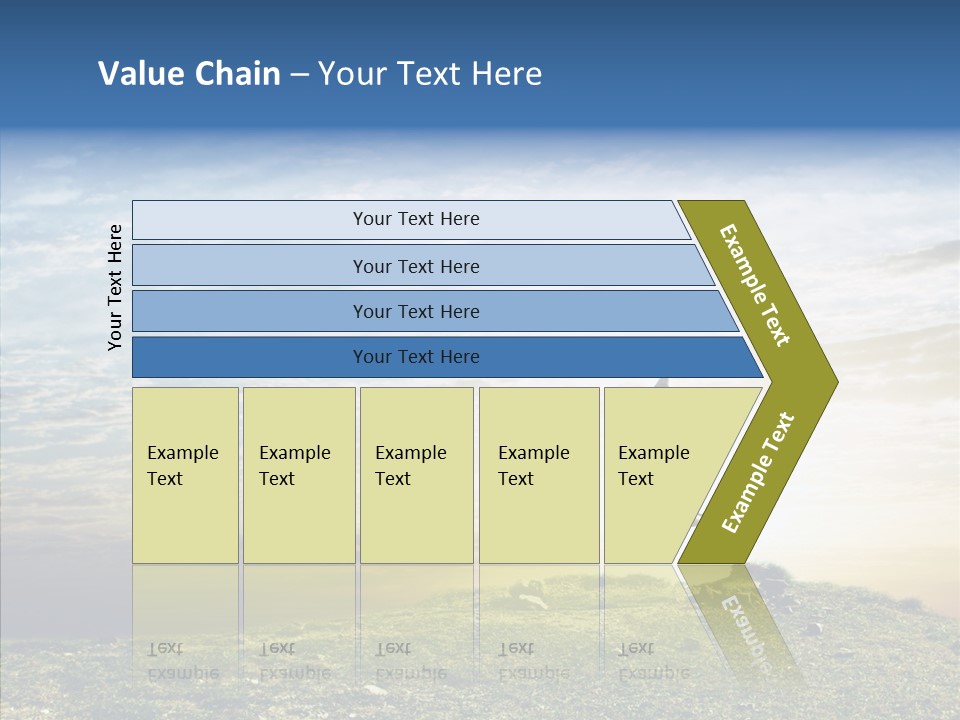 Freedom Woman Sunrise PowerPoint Template
