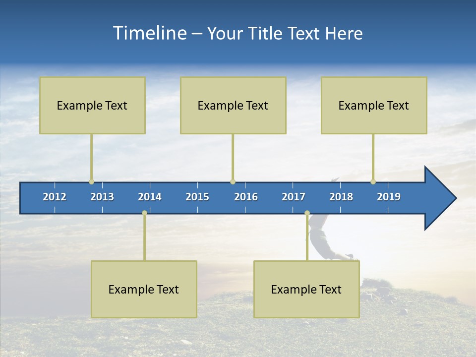Freedom Woman Sunrise PowerPoint Template