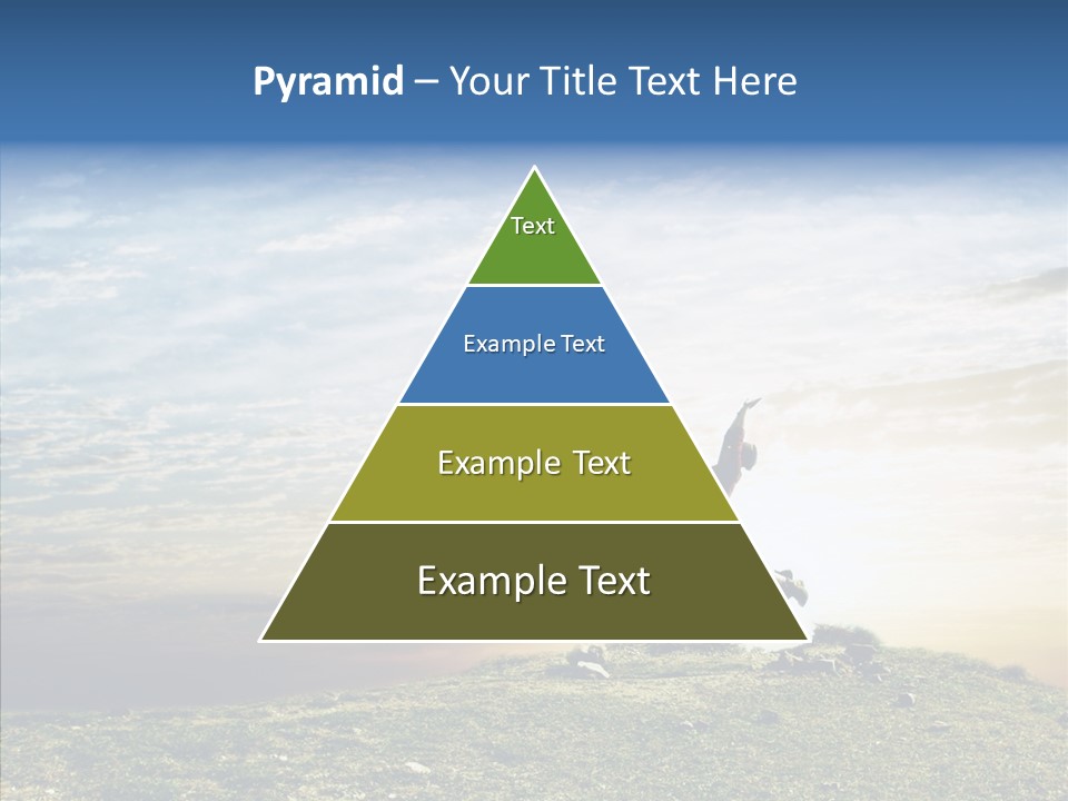 Freedom Woman Sunrise PowerPoint Template