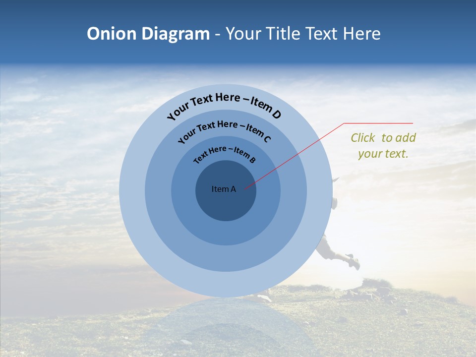 Freedom Woman Sunrise PowerPoint Template