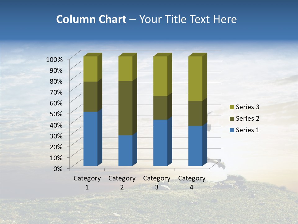 Freedom Woman Sunrise PowerPoint Template