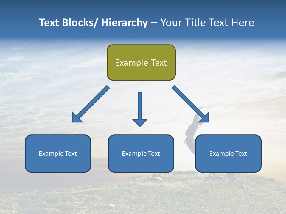 Freedom Woman Sunrise PowerPoint Template