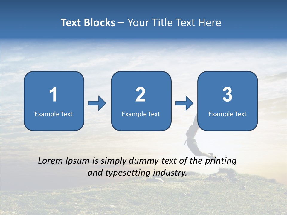 Freedom Woman Sunrise PowerPoint Template