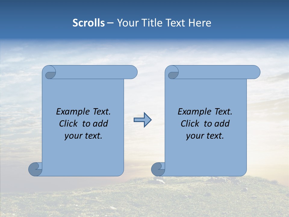 Freedom Woman Sunrise PowerPoint Template