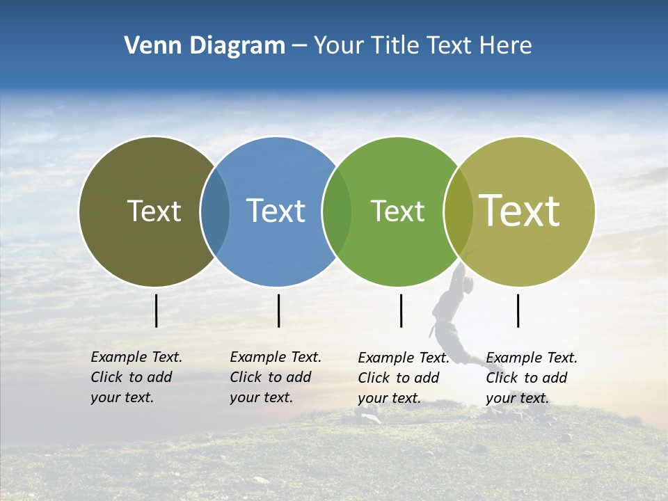 Freedom Woman Sunrise PowerPoint Template